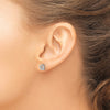 Diamond Initial Earrings