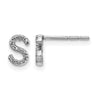 Diamond Initial Earrings