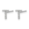 Diamond Initial Earrings
