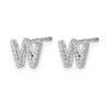 Diamond Initial Earrings
