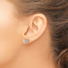 Diamond Initial Earrings