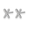 Diamond Initial Earrings