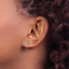 Diamond Initial Earrings