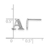 Diamond Initial Earrings