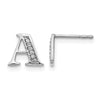 Diamond Initial Earrings