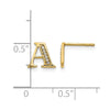 Diamond Initial Earrings
