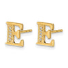 Diamond Initial Earrings