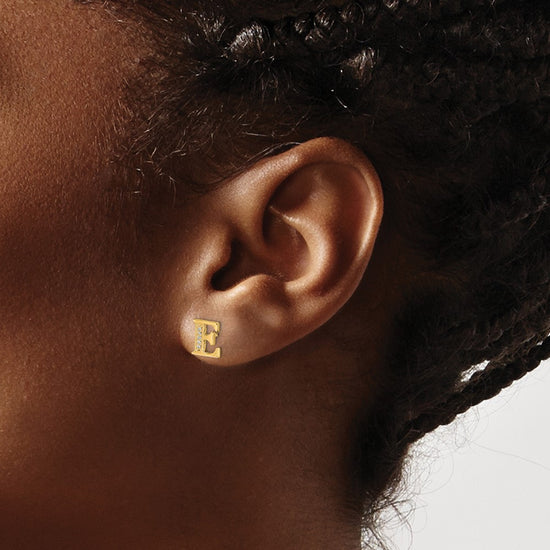 Diamond Initial Earrings