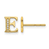 Diamond Initial Earrings