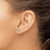 Diamond Initial Earrings