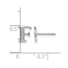 Diamond Initial Earrings