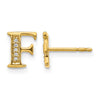 Diamond Initial Earrings