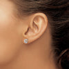 Diamond Initial Earrings