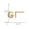 Diamond Initial Earrings