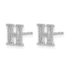 Diamond Initial Earrings