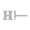 Diamond Initial Earrings
