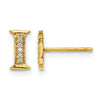 Diamond Initial Earrings