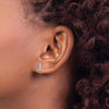 Diamond Initial Earrings