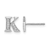 Diamond Initial Earrings