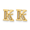 Diamond Initial Earrings