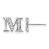 Diamond Initial Earrings