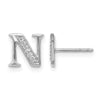 Diamond Initial Earrings