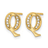 Diamond Initial Earrings