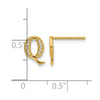 Diamond Initial Earrings