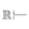 Diamond Initial Earrings