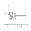 Diamond Initial Earrings