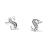 Diamond Initial Earrings