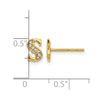 Diamond Initial Earrings