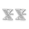 Diamond Initial Earrings