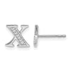 Diamond Initial Earrings