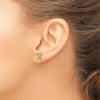 Diamond Initial Earrings