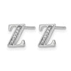 Diamond Initial Earrings