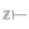 Diamond Initial Earrings