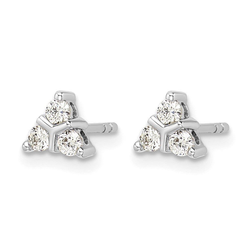 Gold Diamond Post Earrings