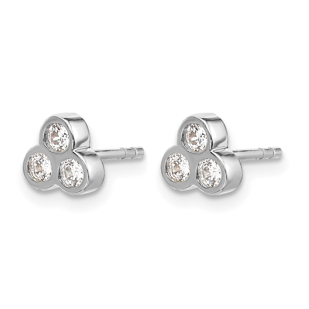 Gold Diamond Post Earrings