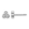 Gold Diamond Post Earrings