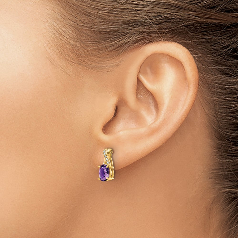 Gemstone and Diamond Earrings