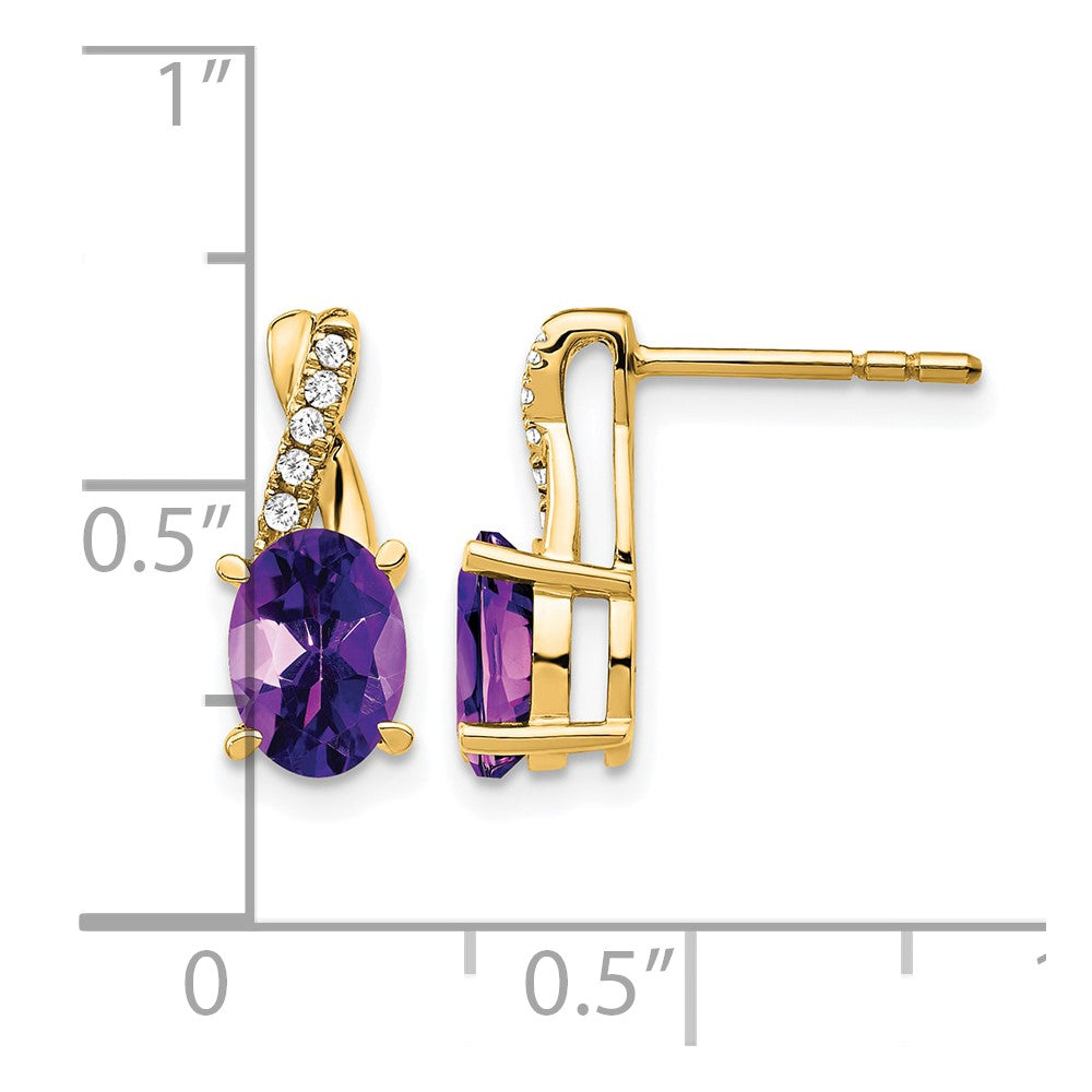 Gemstone and Diamond Earrings