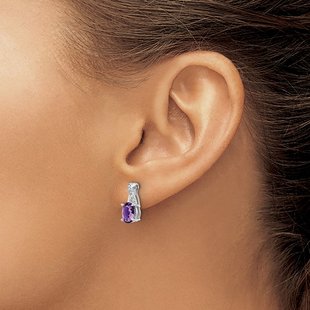 Gemstone and Diamond Earrings