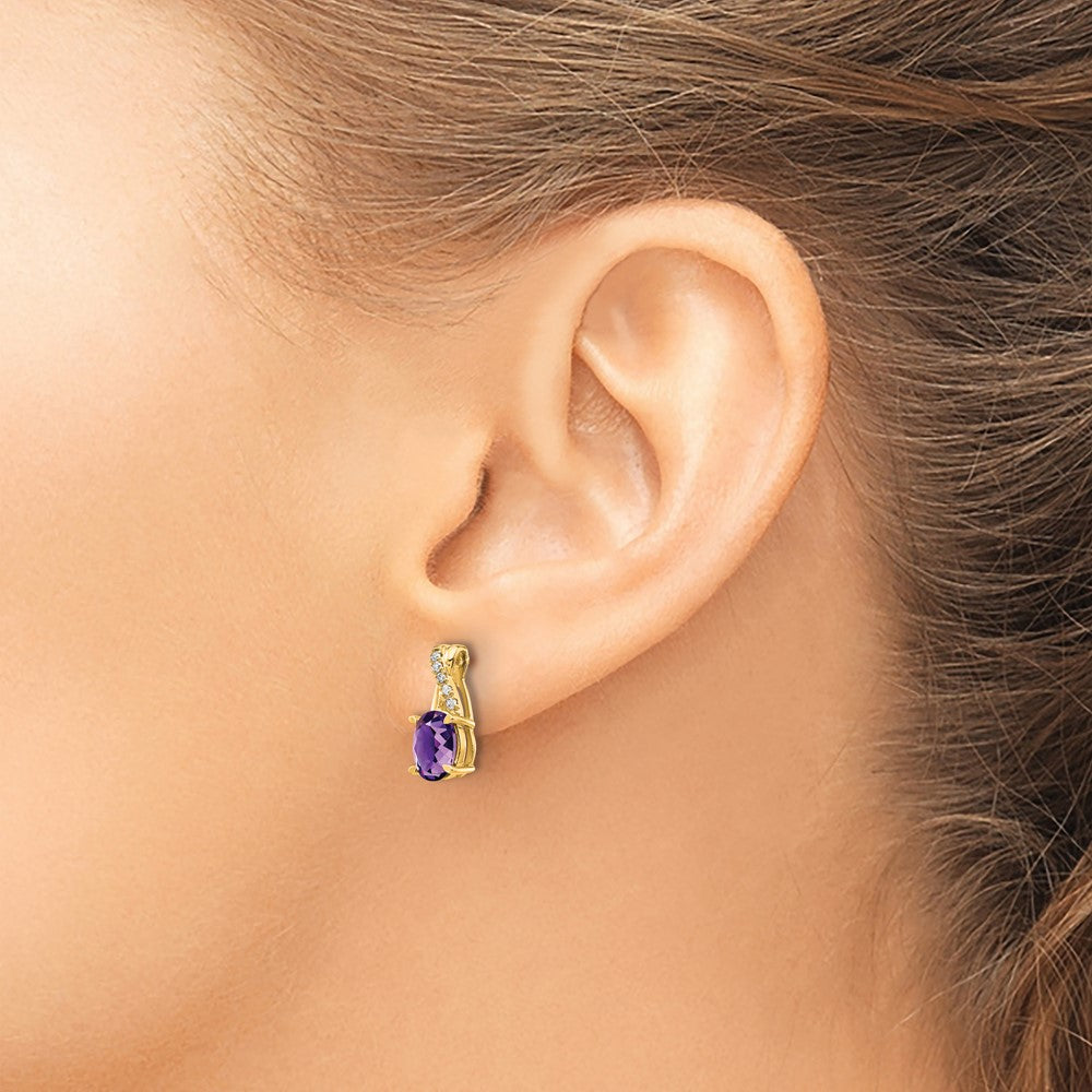 Gemstone and Diamond Earrings