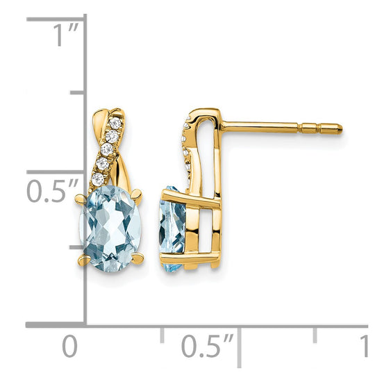 Gemstone and Diamond Earrings
