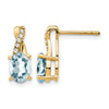 Gemstone and Diamond Earrings