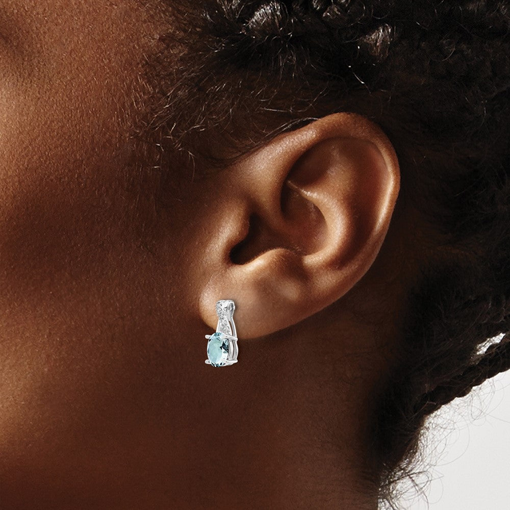 Gemstone and Diamond Earrings