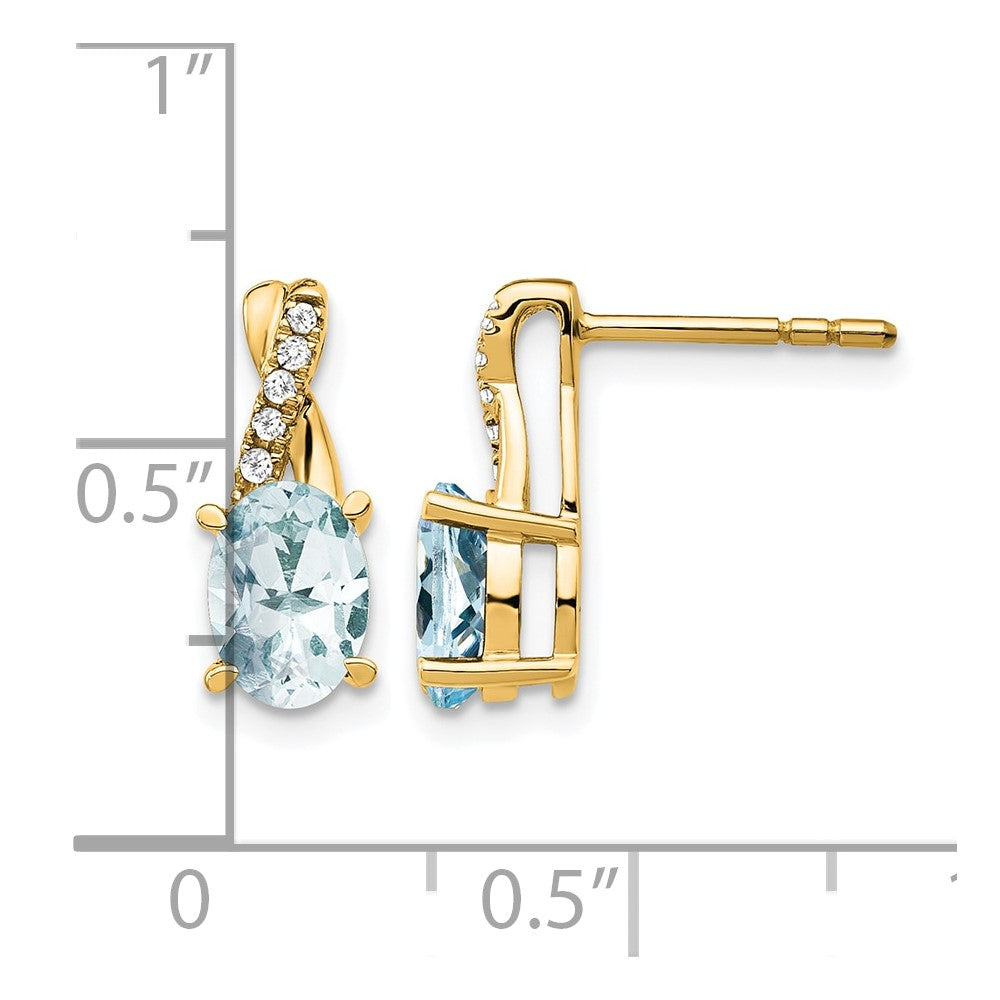Gemstone and Diamond Earrings