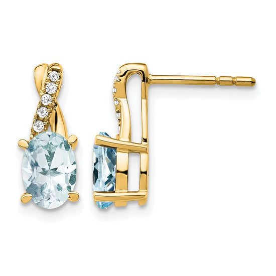 Gemstone and Diamond Earrings