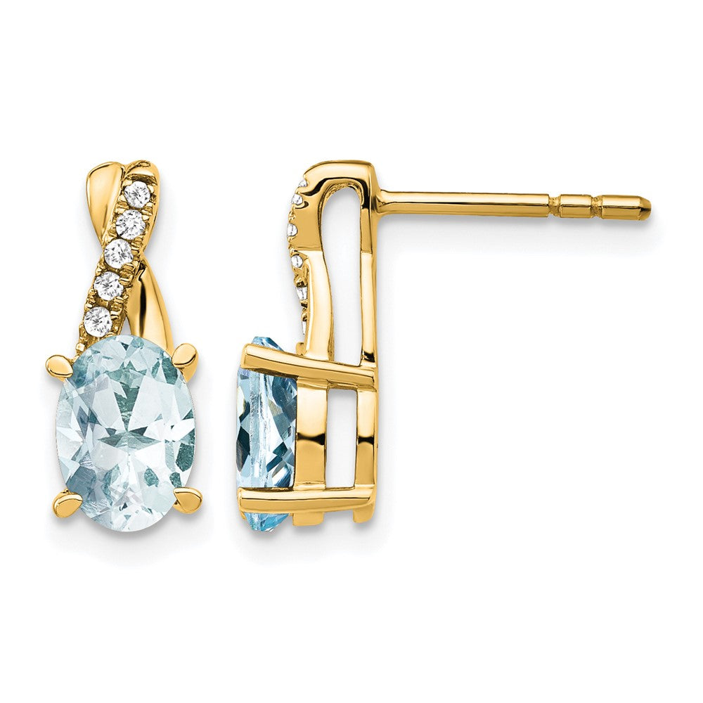Gemstone and Diamond Earrings